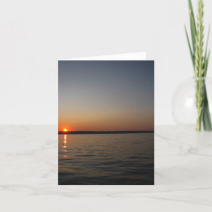 Cartão Seneca Lake Sunset Note Card
