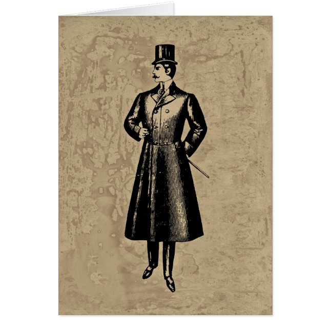 Cartão Senhor dândi (Frente)