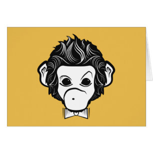 Cartão senhor macaco