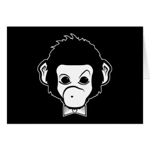 Cartão senhor macaco