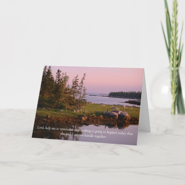 Cartão Senhor, me ajude a lembrar (Frente)