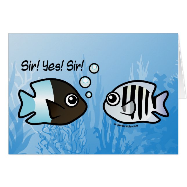 Cartão Senhor! Sim! Senhor! (Frente Horizontal)