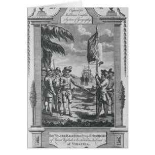 Cartão Senhor Walter Raleigh