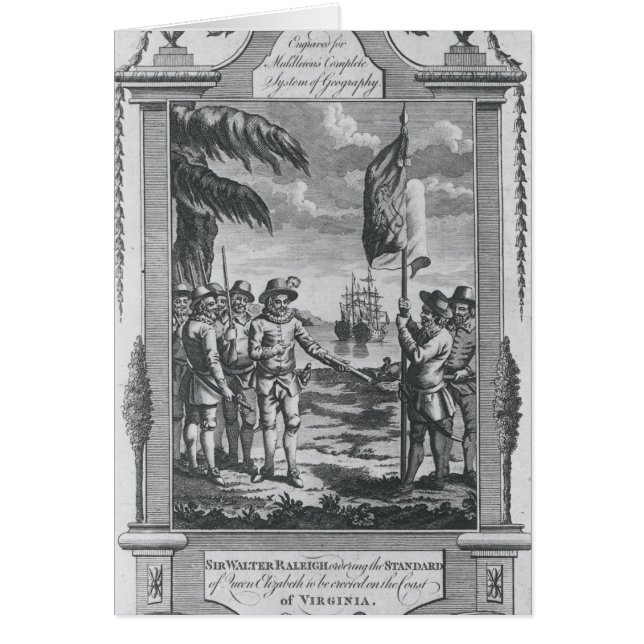 Cartão Senhor Walter Raleigh (Frente)