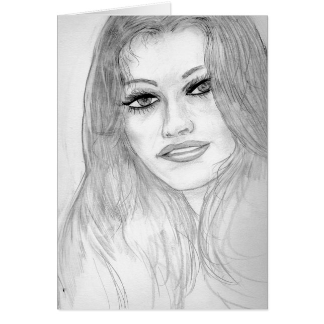 Cartão Senhora afortunada (Frente)