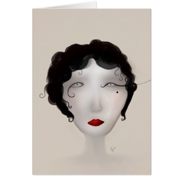 Cartão Senhora Charleston (Frente)