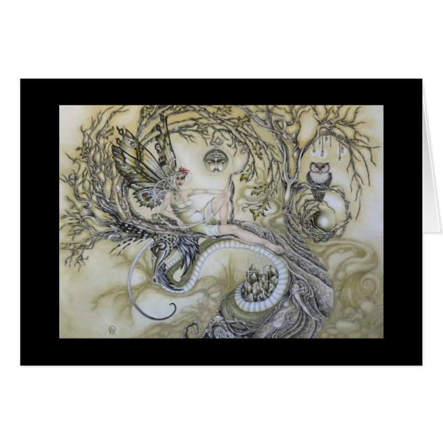 Cartão Senhora da floresta (Frente horizontal)