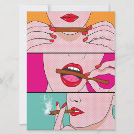 Cartão senhora de ervas daninhas