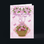 Cartão senhora do aniversário do 80, rosas e flores<br><div class="desc">senhora do aniversário do 80,  rosas e flores especiais - aniversário do 80</div>