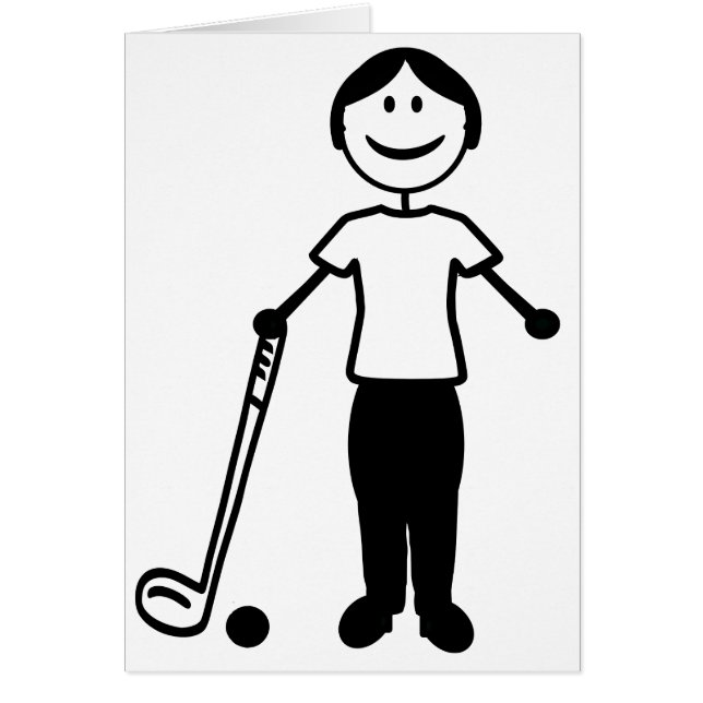 Cartão Senhora do golfe (Frente)