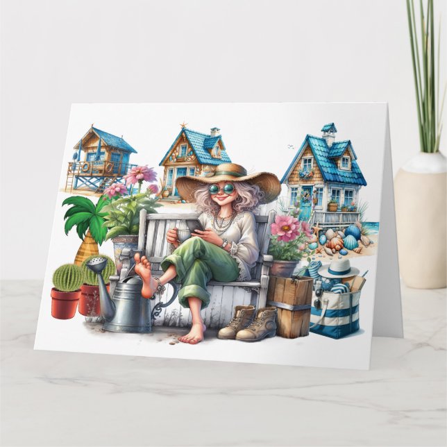 Cartão Senhora do Mais velho bonito - Veja Dentro - (Frente)