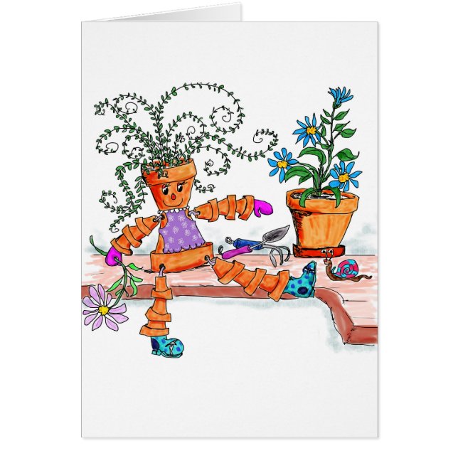 Cartão Senhora do pote (Frente)