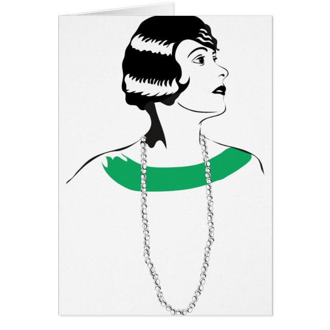 Cartão senhora dos anos 20 (Frente)