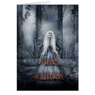 Cartão Senhora gótico