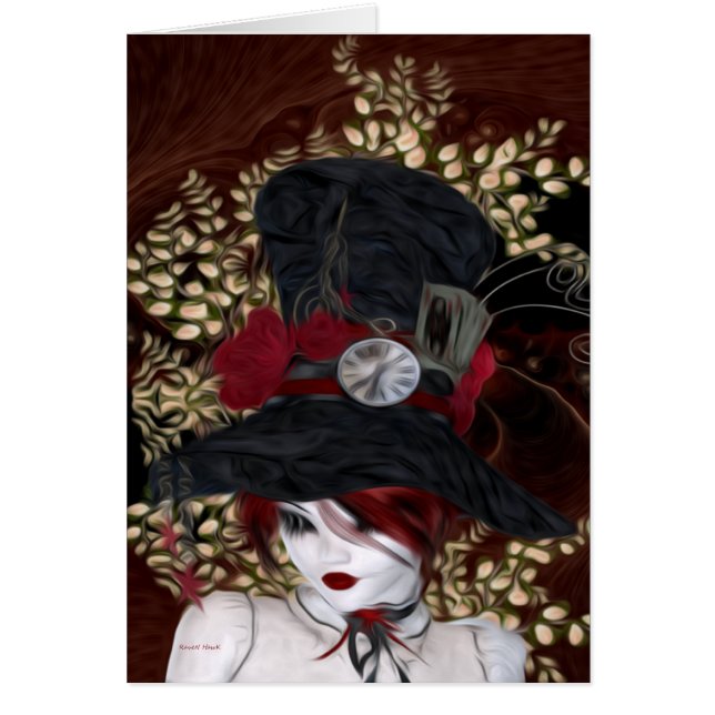 Cartão Senhora Hatter (Frente)