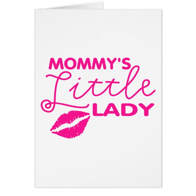 Cartão Senhora mamãe (Frente)