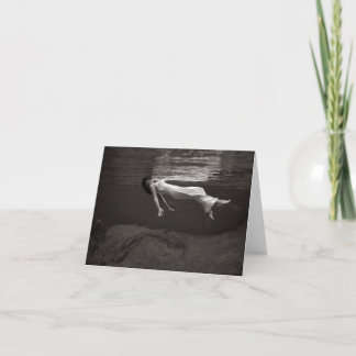 Cartão Senhora na água