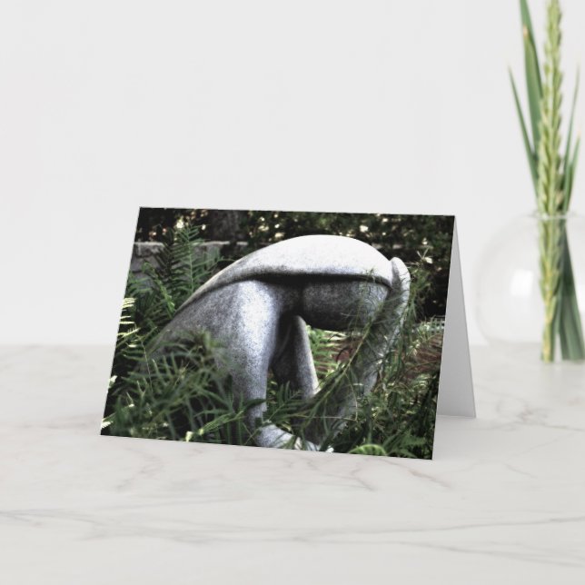 Cartão Senhora no Jardim (Frente)