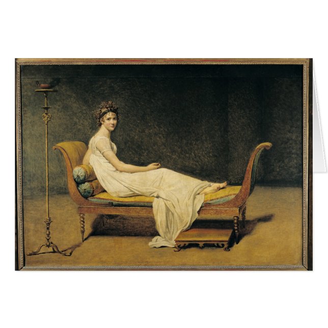 Cartão Senhora Recamier, 1800 (Frente Horizontal)