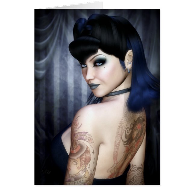 Cartão Senhora Sophie Vampiro Rainha Cumprimento/cartão (Frente)