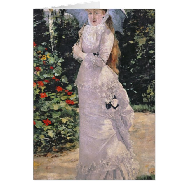 Cartão Senhora Valtesse de la Bigne, 1889 (Frente)