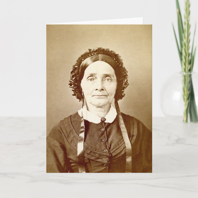 Cartão Senhora vitoriana de aniversário ou carta de humor (Frente)