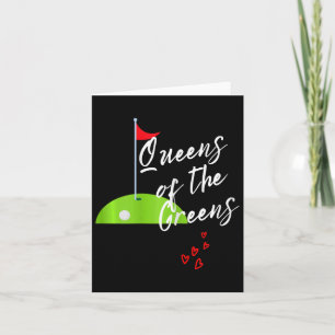 Cartão Senhoras Engraçadas Golf Verdes Mulheres Adoram Go
