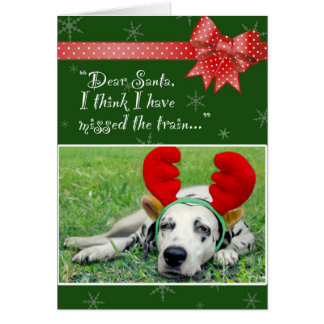 Cartão Senhorita Dalmatian Formação Verde