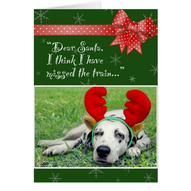 Cartão Senhorita Dalmatian Formação Verde (Frente)