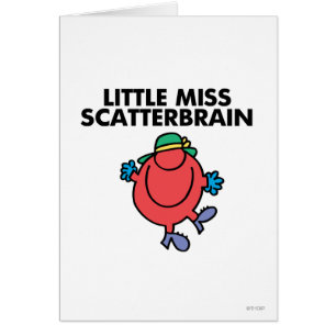 Cartão Senhorita pequena feliz Scatterbrain