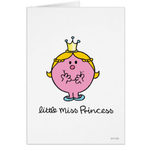 Cartão Senhorita pequena Giggling princesa