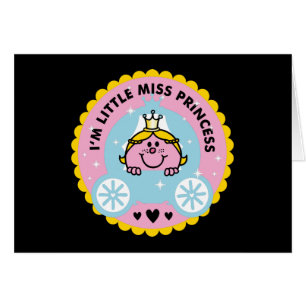 Cartão Senhorita pequena princesa eu sou uma princesa