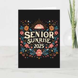 Cartão Senior Sunrise 2025 Flor Silvestre Vintage do Ensi