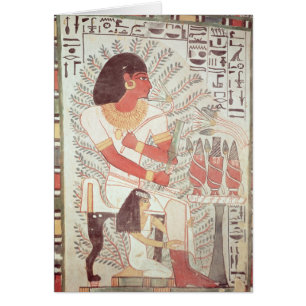 Cartão Sennefer assentou com sua esposa, do túmulo