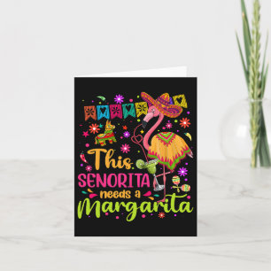 Cartão Senorita Precisa Uma Margarita Cinco De Mayo Engra