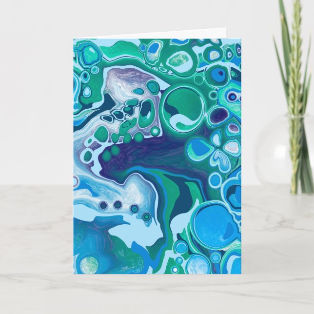 Cartão Sensação de azul | Pensando em você (Frente)