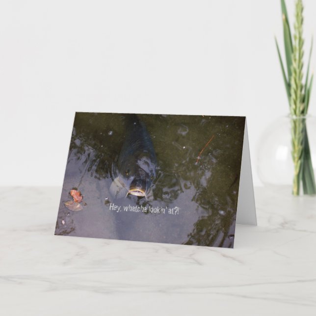 Cartão Sensação de peixes (Frente)