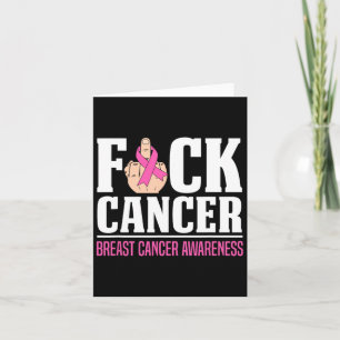Cartão Sensibilização do Cancer da Mama do cancer