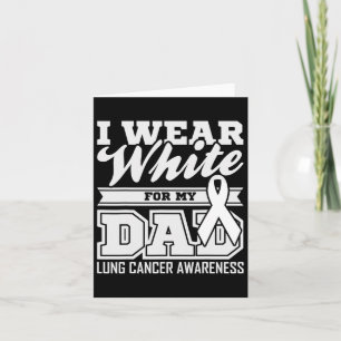 Cartão Sensibilização Do Cancer Pulmonar Eu Visto Branco