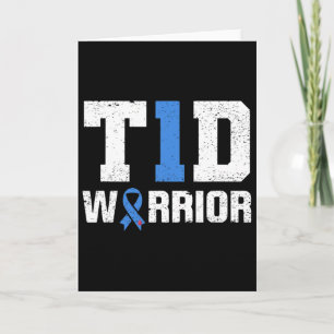 Cartão Sensibilização do Guerreiro Diabetes do T1d