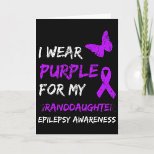 Cartão Sensibilização Epilepsia Eu Visto Roxo Para Meu Av