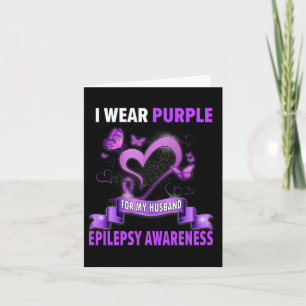 Cartão Sensibilização Epilepsia Eu Visto Roxo Para Meu Ma