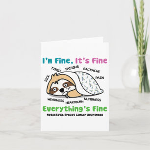 Cartão Sensibilização Metastática do Cancer da Mama Estou