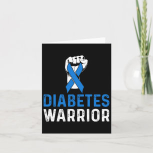 Cartão Sensibilização para a diabetes T1d Guerreiro da di