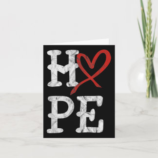 Cartão Sensibilização para a Doença Cardíaca Mês Esperanç