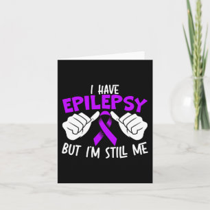Cartão Sensibilização para a epilepsia Friso 1 roxo