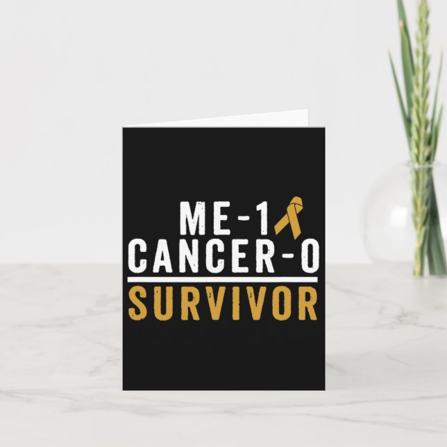 Cartão Sensibilização para a infância e o Sobrevivente de (Frente)