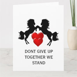 Cartão Sensibilização para a leucemia não desiste da mãe