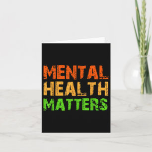 Cartão Sensibilização Para A Saúde Mental