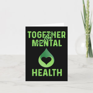Cartão Sensibilização para a saúde mental Sensibilização 